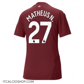 Manchester City Matheus Nunes #27 Terza Maglia Femmina 2024-25 Manica Corta